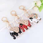 New style elephant shape Zinc alloy keyring elephant Key chain metal key chain