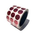 Wholesale printing red round security sticker hologram labels