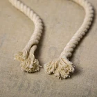 wholesale customized natural color 3 strands cotton twist rope for wall hanging or plant hanging