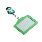 children cotton card holder, id card holder with lanyard, leather card holder