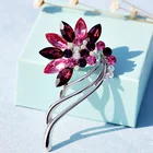 Jewelry Luxury Flower Crystal Rhinestone Brooch Pin