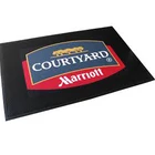 2019 waterproof outdoor nylon logo floor hotel rubber carpet