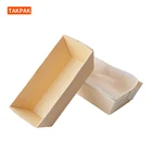 Tools Loaf Pans Chinese Suppliers Disposable Wooden Bread Baking Tools Wood Paper Loaf Baking Mold Baking Suppliers Pan