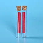 Huagui Custom small 50ml 30ml 20ml 15ml 10ml 5ml wooden cork top glass bottle tube