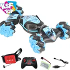 music and light function 2.4G rc twister stunt car hand watch gesture hand control toy with high speed
