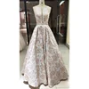 Elegant Design Night Gown Party dress Long jacquard fabric prom dresses women
