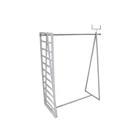 Shops Display Rack Retail White Boutique Clothing Garments Store Fitting Rooms Sale Racks