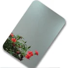 Decorative 304 fine grinding mirror stainless steel sheet 0.8mm 1.0mm 1.2mm for building facade