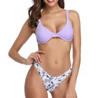 Custom Made Wholesale High Waist Bikini Ladies Parties Swimsuit Push Up Bikini Set Women Beach Wear Swim Wear Bathing Suits
