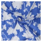 Wholesale Silk Digital Printing Italian Silk Flower Fabric 100% Pure CDC Silk Crepe de Chine Fabric