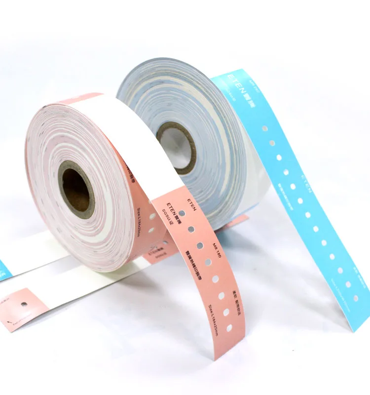 Hospital Disposable Medical Wristbands Thermal Transfer Printing