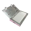 Luxury New Open Style Embossing Logo Silver Metallic Paper Box For Cosmetic BB Cream Packaging