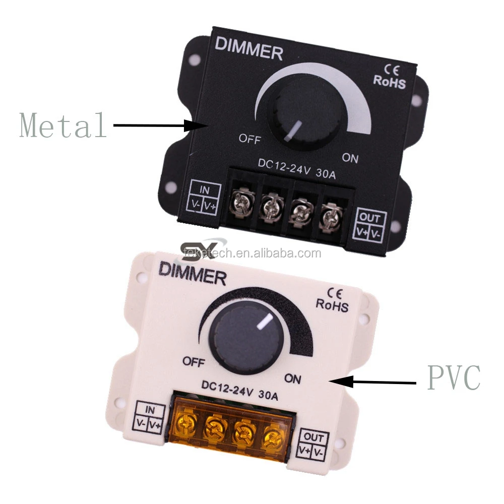 Led Dimmer Dc 12v 24v 30a 360w Adjustable Brightness Lamp Strip Lamp