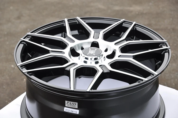 Excellent quality 16 inch 38 ET alloy wheel rims for car with black body