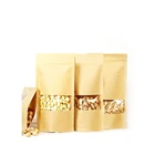 High-end rice kraft paper food grade packaging stand up pouch bag