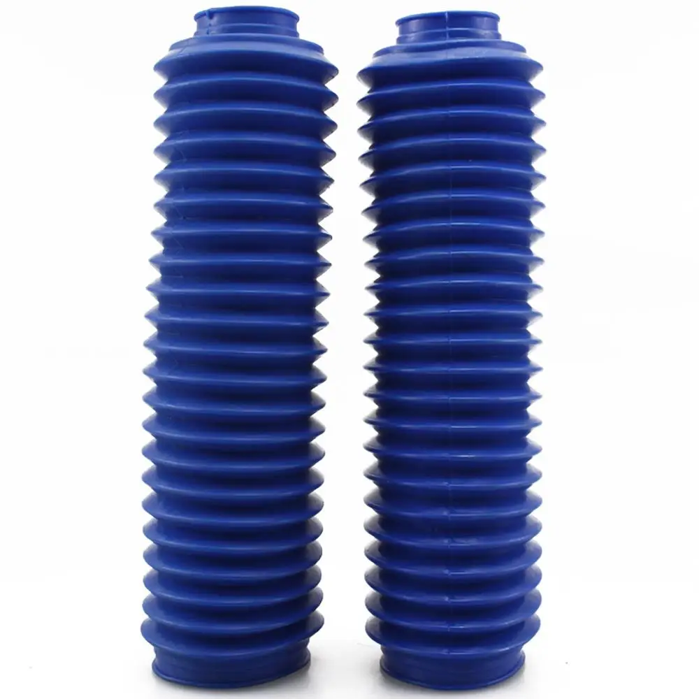 245mm Blue Rubber Shock Absorber Dust Cover Gaiters Boots For Motor Front Forks
