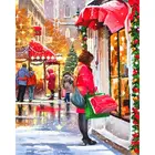Oil Painting Oil Frameless 40*50cm A Woman's Gift At Christmas DIY Oil Painting By Numbers Kit With Frame