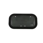tempered round glass covers with black printing