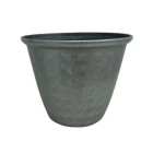 Indoor decorative stackable round garden cheap plastic flower pots planter
