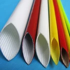 flame retardant silicone rubber coated fiberglass sleeve glass fiber tube hose and cable protective sleeve