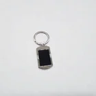 Blank keychain wholesale custom various shape blank sublimation sliver metal keyring&keychain for souvenir gifts