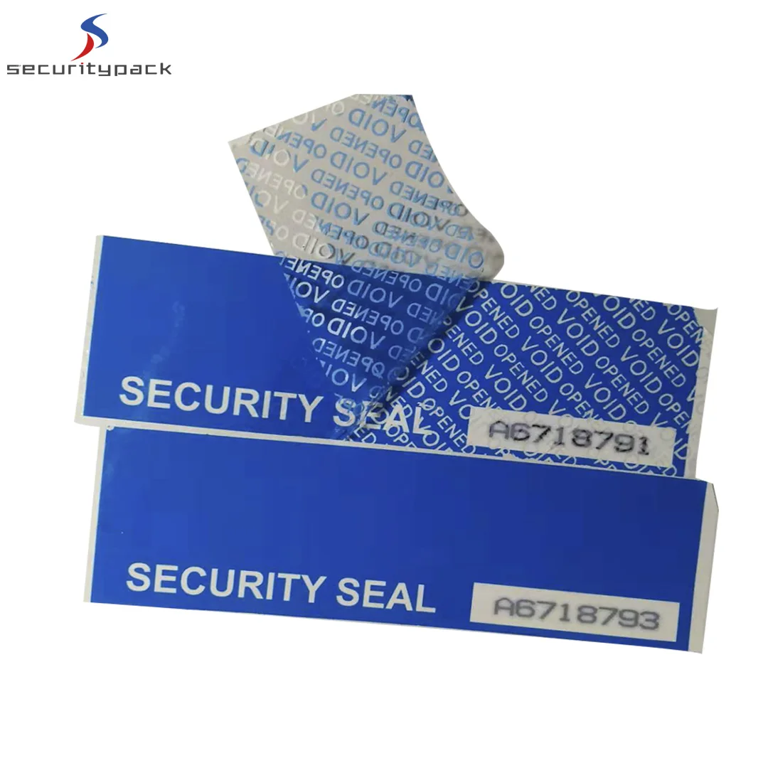 Security Perforated Seal Tamper Proof Sticker With Perforation Tamper