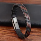 Custom Vintage Jewelry Bangle Leather Bracelet With Logo 19cm 21cm