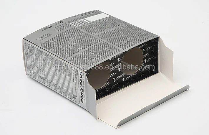 sliver cardboard gift box with pvc window rigid cardboard box