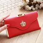 Custom Ladies Long Clutch PU Leather Women Wallet