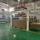 Short cycle furniture board hydraulic MFC hot press machine laminated line