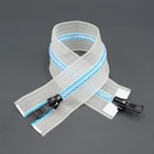 Zipper China Zipper Manufacture Custom Various Colors Resin 2 Way Invisible Plastic Zipper 5# 5th Open End China