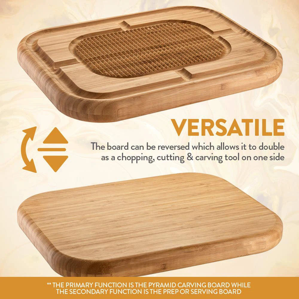 bamboo wood beef and poultry chopping board and butcher block