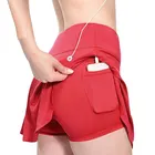 Private Label Hot Sale Moisture Wicking Womens Athletic Golf Sports Skort Tennis Shorts with Pocket