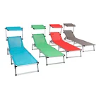 BACK 3 POSITION ADJUSTABLE CAMPING BED SUN LOUNGERS