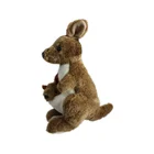 25cm brown custom stuffed plush giant kangaroo toy doll keychain for promotion