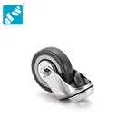 Factory selling directly solid rubber dolly wheels with competitive price