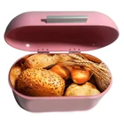 Factory oem logo metal home large bread box storage
