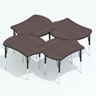 Study 2020 New Model Red Plastic Folding With Wheel Classroom Study Desk//