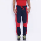 2020 French Terry Color Block Drawstring Waist Sport Pants Jogger Sweatpants Men