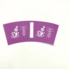 Manufacturer wholesale food grade custom multiprint paper cup fan paper sheet