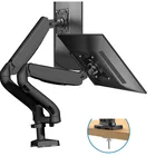 Dual Monitor Wall Mount Gas Spring Arm for 10"-32" LCD Screen