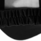 Custom cotton black backless baseball cap elastic band backless hat cap
