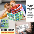 Hooded Beach Bath Towel Swim Pool Coverup Poncho for Boys Kids Children Gift