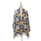New Design Women Camouflage Scarf Cotton With Tassels Scarf Wholesale