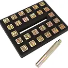 13mm-27pcs Capital Letters Stamp Set DIY Alphabet Hand Punch Tools Set Leather Craft Stamping Tools
