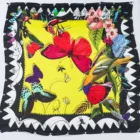 Turkish Women Print Scarf Wholesale China Accept Custom Logo Women Printed Turkish Square Silk Satin Scarf
