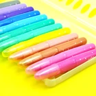 Logo Customization Twistable Crayon Super Water-soluble Twistable Bright Color Metallic Gel Crayon in PP BOX