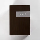 Beautiful best sale custom logo black square Wooden jewelry box