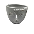 Art Pot Art Portrait Flower Pot Vase Sculpture Ceramic Human Face Pot