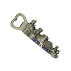Well-known world traveling city metal bottle opener Tourist souvenir fridge magnet